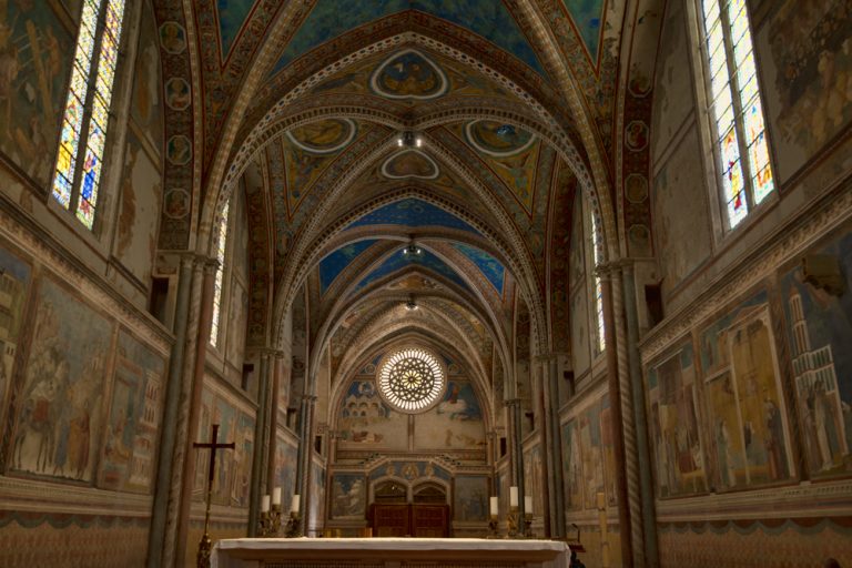 The Basilica of Saint Francis in Assisi